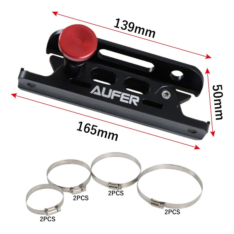 AUFER Universal Aluminum Adjustable Quick Release Roll Bar Fire Extinguisher Mount Holder with 8 Clamps for Jeep Wrangler UTV Polaris RZR Boat and Home Office Garden etc.(for 1-10 Lb. Extinguishers) - NewNest Australia