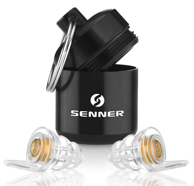 Senner WorkPro Reusable Hearing Protection Earplugs with Aluminium Container. Ideal Ear Plugs for Work, Light to Wear and Quiet, Noise Reduction at the Workplace, for Work Safety. - NewNest Australia
