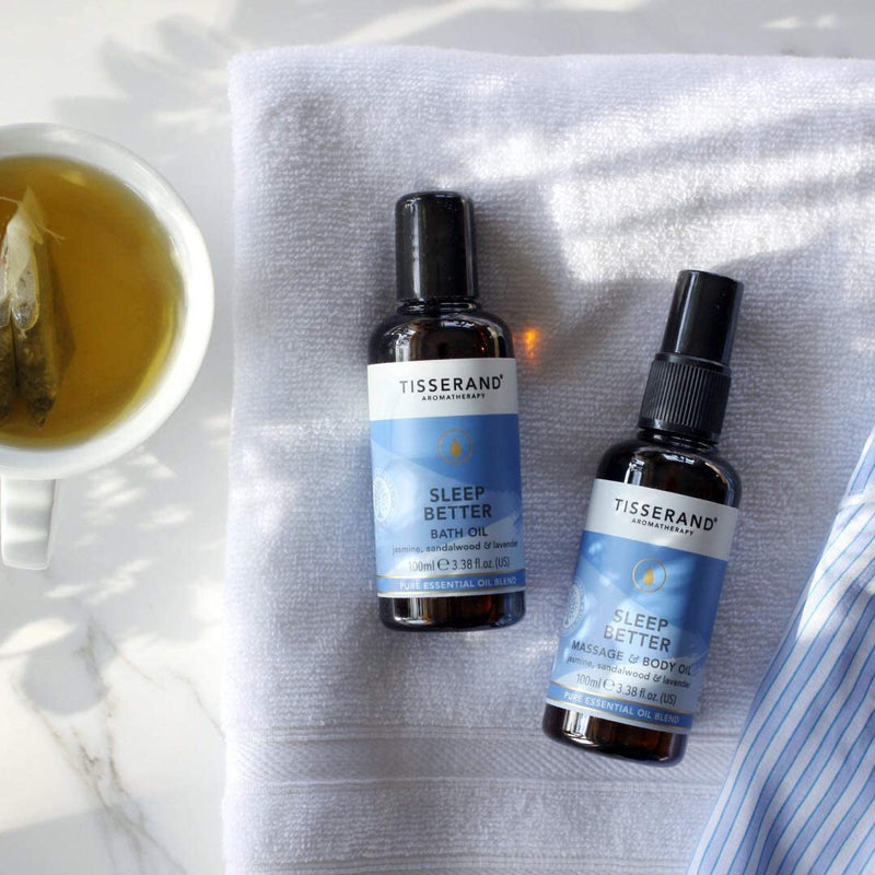 Tisserand Aromatherapy | Sleep Better | Lavender Bath Oil for a Blissful Night’s Sleep Blended with Jasmine & Sandalwood | 100% Pure Essential Oil Blend | 100ml 100 ml (Pack of 1) - NewNest Australia