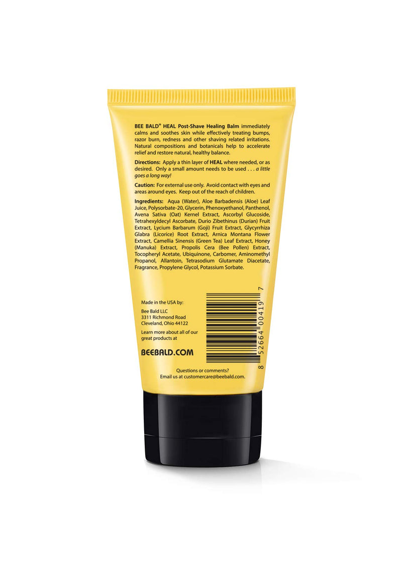 Bee Bald HEAL Post-Shave Healing Balm Immediately Calms & Soothes Damaged Skin, Treats Bumps, Redness, Razor Burn & Other Shaving Related Irritations. - NewNest Australia