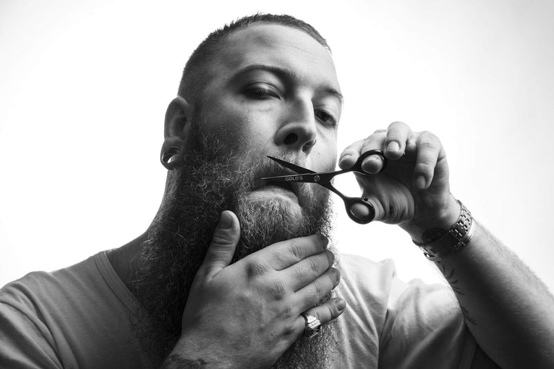 GØLD's beard scissors, beard and mustache scissors, mustache scissors - NewNest Australia