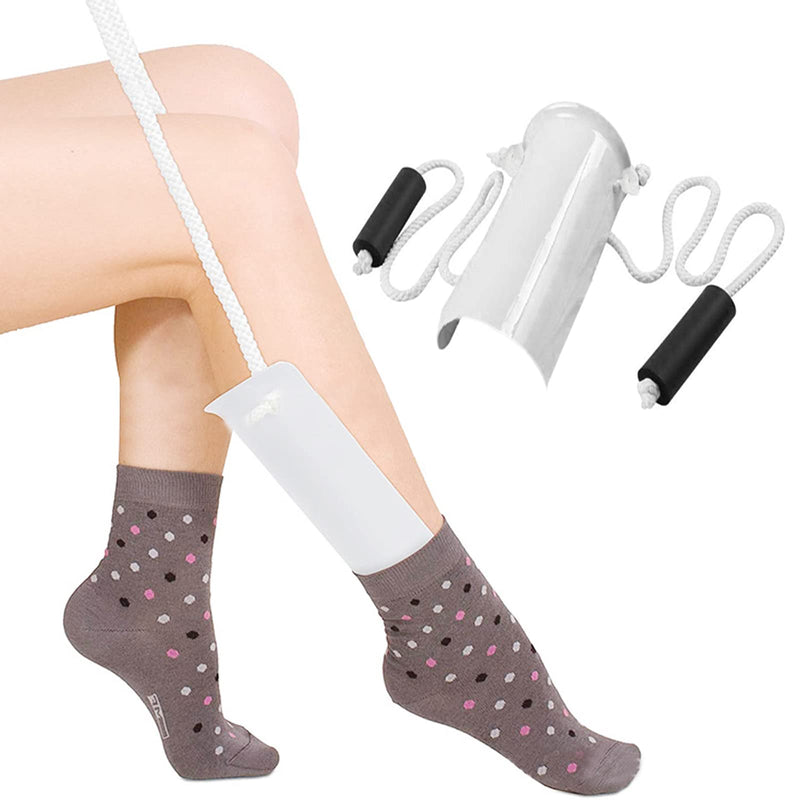 Sock Aid Easy On and Off Sock Helper with EVA Grips Pulling Sock Slider Tool Without Bending for Elderly Disability Disabled Bad Backs Person Independent Put Socks On - NewNest Australia