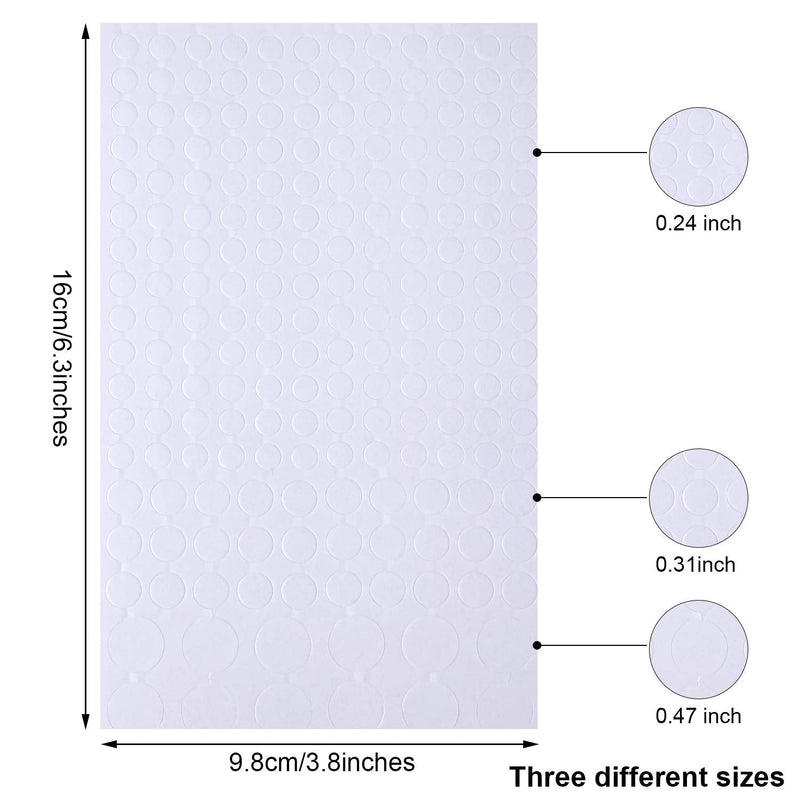 2376 Pieces Foam Dots Dual-Adhesive 3D Foam Dots 3 Sizes Pop Foam Dots Round Adhesive Foam Mounts for Craft DIY Art Scrapbooking Cards Decoration Supplies, 12 Sheets 2376 - NewNest Australia