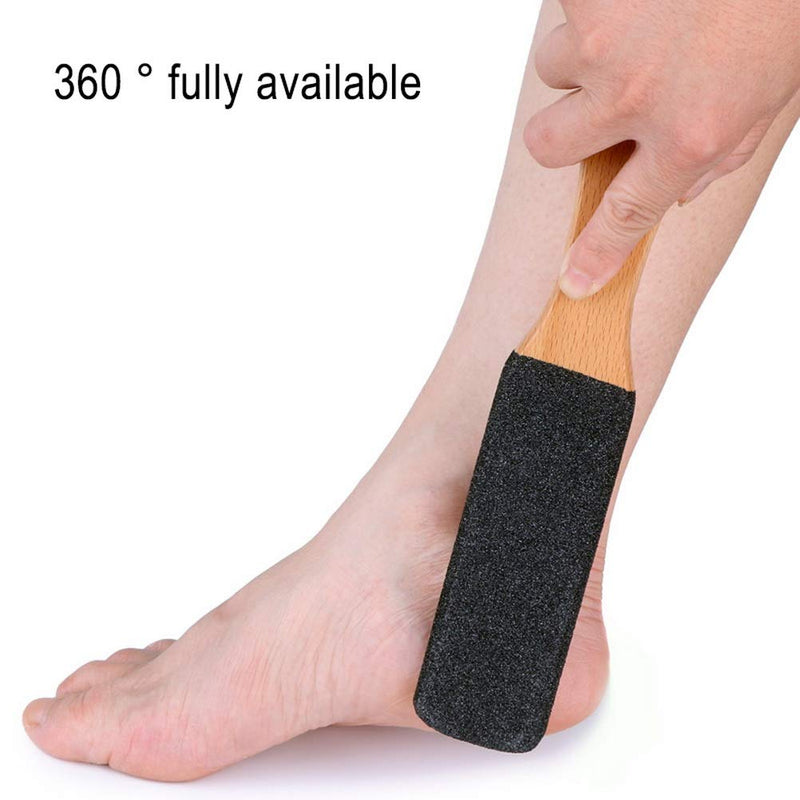 nuoshen Double Sided Foot File, Callus Remover Feet Rasp File Wood Foot Scrubber for Remover Dead Cracked Corn Skin - NewNest Australia