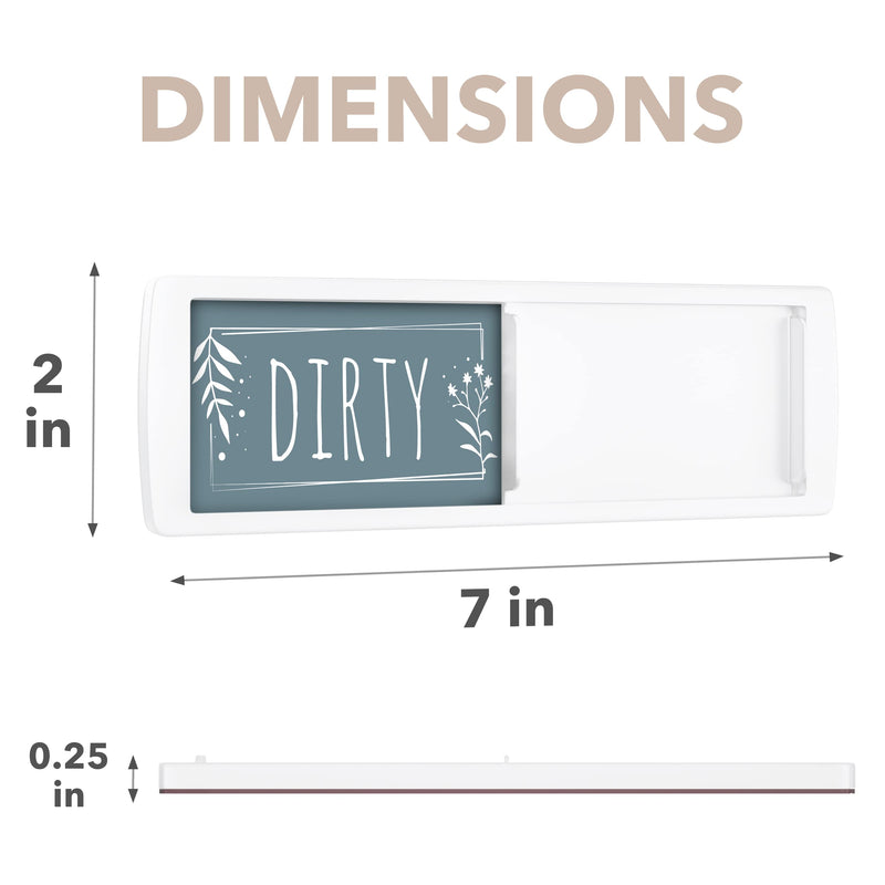 Stylish Clean Dirty Dishwasher Magnet Sign - Ideal Signs for Any Home or Office Kitchen - Nice Decor - Double-Sided Adhesives Included for Non-Magnetic Dishwashers, Laundry or Washing Machine Brown / Green - NewNest Australia