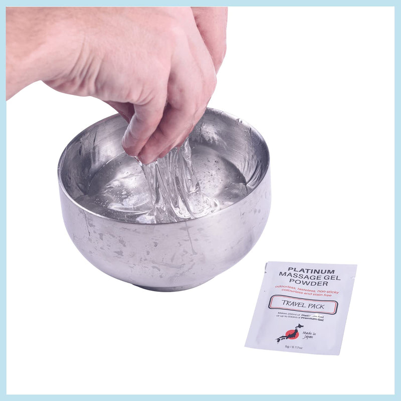 Premium Nuru Massage Gel Powder | 5g Travel Sachet Makes 500ml/ 16.9 fl oz | Made in Japan Paraben & Glycerine Free Pack of 1 - NewNest Australia