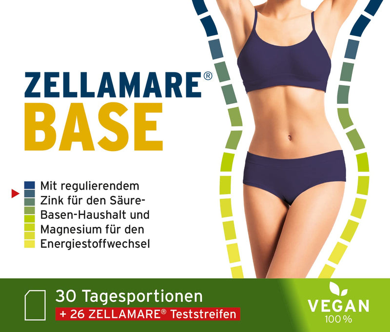 CELLAMARE BASE for interval fasting, for vitality in everyday life, with zinc, potassium &amp; Magnesium citrate, vegan  WITH BASE TEST STRIPS, quality Made in Germany - NewNest Australia