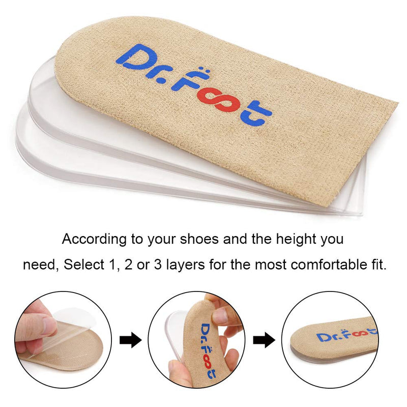 Dr. Foot'S Adjustable Orthotic Heel Support Insoles Height Insole For Leg Length Discrepancies, Heel Spurs, Heel Pain, Sports Injuries And Achilles Tendonitis - NewNest Australia