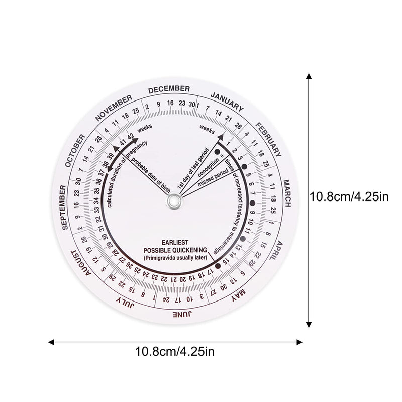 8Pcs Pregnancy Wheel, Professional Obstetric Pregnant Due Date Calculator for OB-GYN, Birth Date Finder Wheel for Doctors Midwives Nurses Patients Mom Ovulation Fertility Predictor and Tracker - NewNest Australia