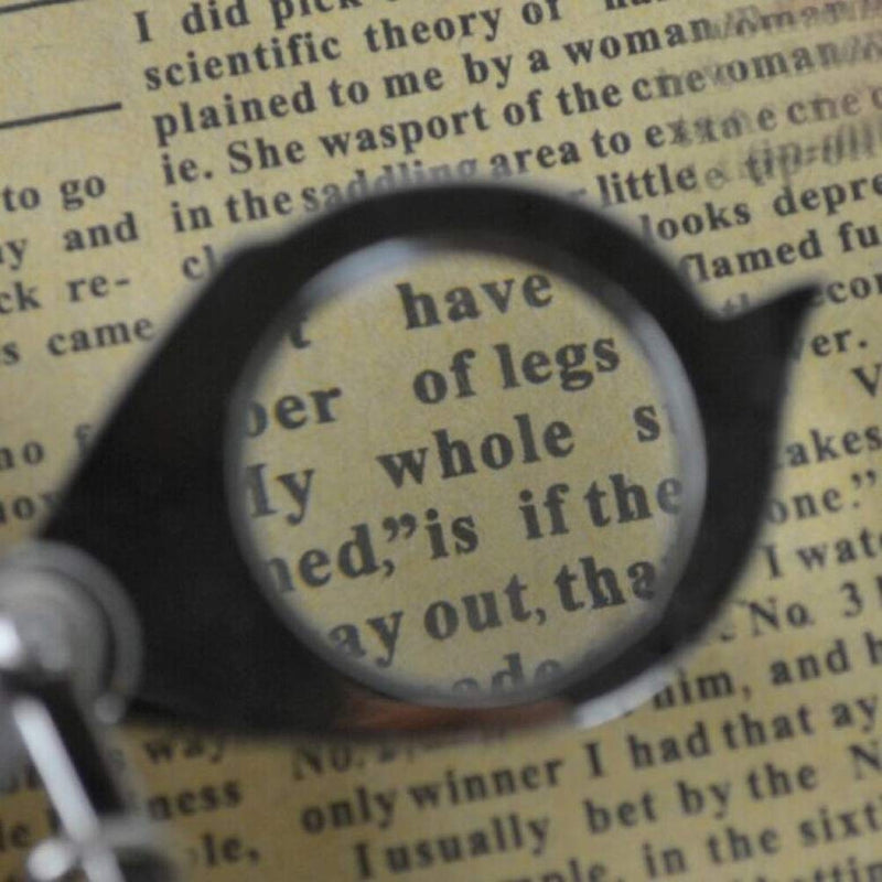 15X Mini Keychain Pocket Magnifier Portable Foldable Magnifying Glass for Reading Maps Labels Crafts Coins - NewNest Australia