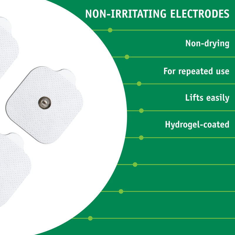Med-Fit Self-Adhesive Pads - Universal Studded Electrode Pads To Fit Virtually All TENS Machines - Target Small or Large Painful Areas - 16 Pack. Stud Size 3.5mm - NewNest Australia