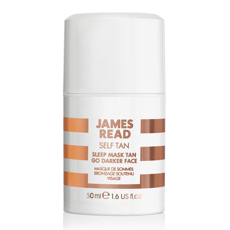 JAMES READ Sleep Mask Go Darker Face 50ml MEDIUM/DARK Overnight Gradual Self Tan Natural Colour Results Develops in 6-8 Hours, Enriched with Aloe Vera & Hyaluronic Acid Lasts up to 7 Days - NewNest Australia