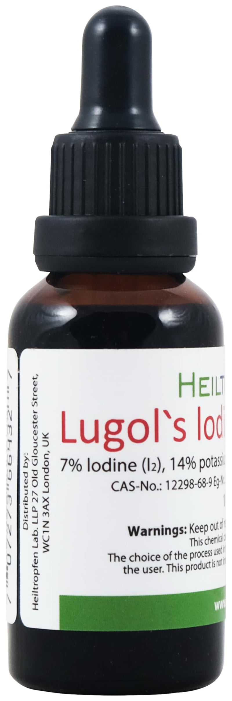 Lugol's iodine solution 7% 30ml | 21% Lugol's liquid formulation | Pharmaceutical Grade Ingredients | 7 percent elemental iodine and 14% potassium iodide | Lugol's solution | Healing Drops® - NewNest Australia