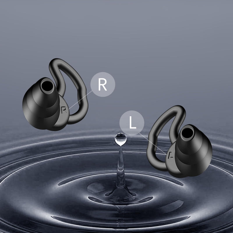 Donfri 2 Pairs Ear Plugs for Sleep Noise Reduction 40dB Three Layers of Sound Insulation Ear Brace Design Earplugs Noise Cancelling for snoring，Concerts，Learning (Black，Green) Black，green - NewNest Australia