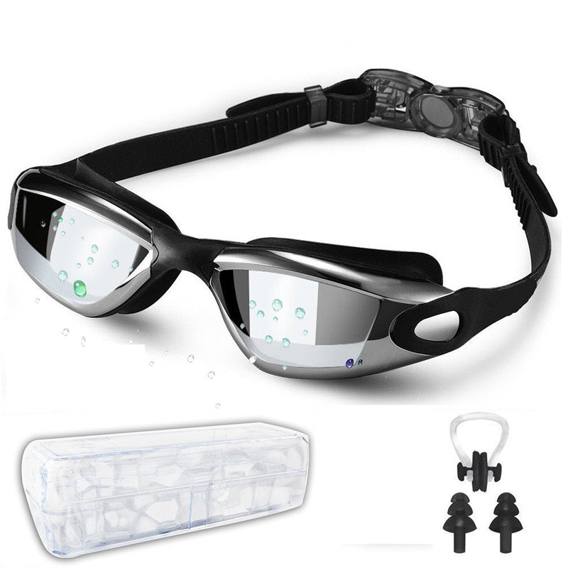 Adult Swim Goggles, Anti Fog Women Swimming Goggles Men No Leaking Triathlon Water Goggles, Youth Summer Pool Glasses Set Black - NewNest Australia