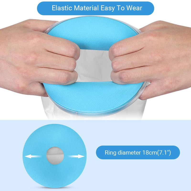 Waterproof Cast Cover,DOACT Adult Short Legs in Blue Diving Material Rings Shower Protective Sleeve Finger Wound Fits Women Men Adult P2204 66cm - NewNest Australia
