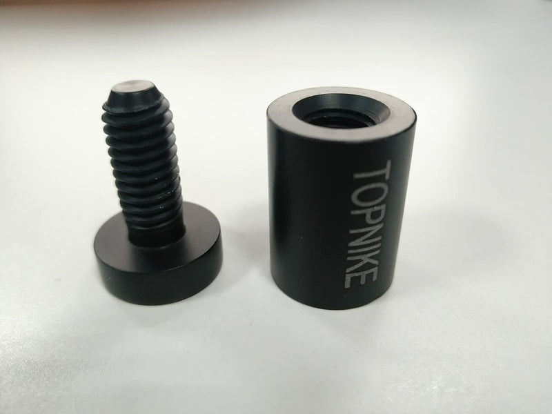 TOPNIKE Sign Standoff 1"x 1", Store Sign Holders Screws, Black Aluminum, for Acrylic, Glass, PVC, Glass Panel, Wood, Pack of 4 - NewNest Australia