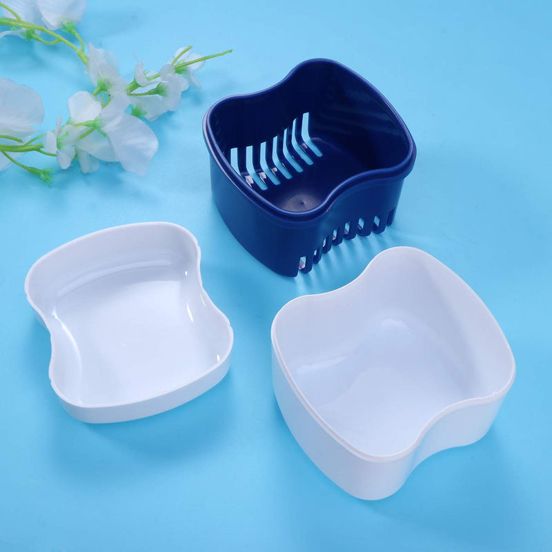 HEALIFTY Prosthesis Box Case Prosthesis Box False Teeth Box with Sink (Blue) - NewNest Australia