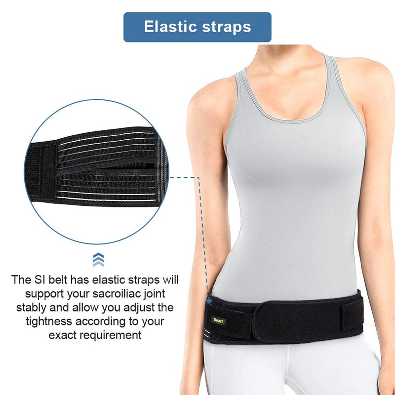 SI sacroiliac belt, lap belt for intervertebral discs, sacroiliac joint support belt with elastic straps SI belt hip support for pelvis, lower back, hips, groin, sciatic nerve (L/XL) L/XL - NewNest Australia