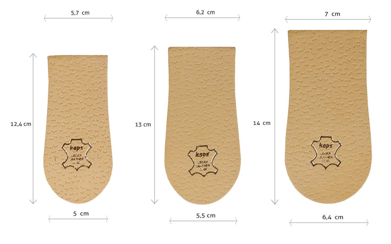 1 x Heel Raise, Heel Lift Elevator, Heel Pad, Orthotic Wedge, Many Widths and Heights, Leather Cover, Kaps Topmed Plus, Supplied to NHS, 1 Piece (Height 30 mm / 1.2 inch - Size M) height 30 mm / 1.2 inch - size M - NewNest Australia