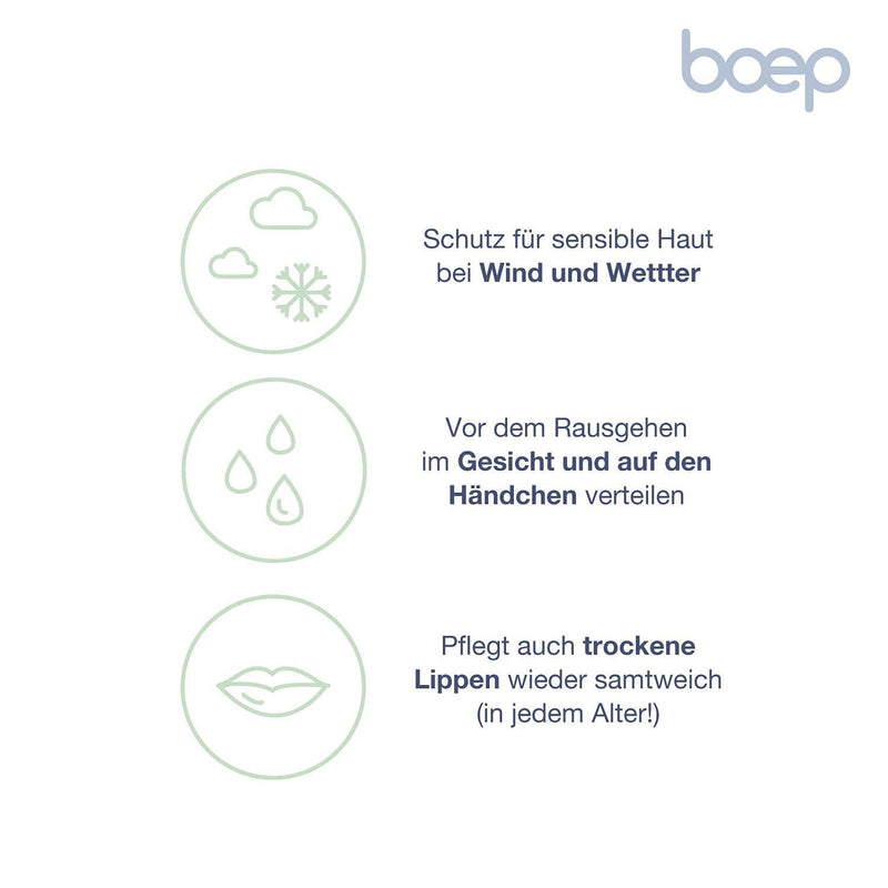 boep wind and weather cream for babies & children | Vegan natural cosmetics developed by a doctor | Cold protection cream baby balm for face and body | Wind & Weather Balm (50ml) - NewNest Australia
