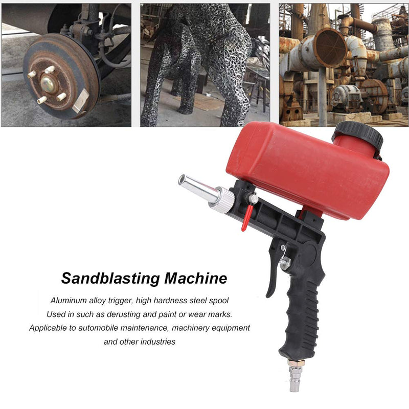 Sand Blaster, Pneumatic Sandblasting Gun, Small Handheld Sand Blaster Machine, Blasting Tool 90PSI, for Sandblasting Polishing, Metal Rust Removal, Detail Dressing, Etc - NewNest Australia