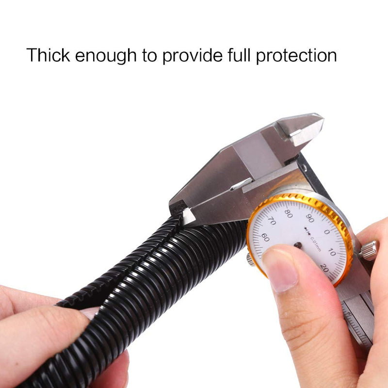 Alex Tech 10ft – 1 inch Split Wire Loom Tubing Wire Conduit – Black 1"-10ft - NewNest Australia