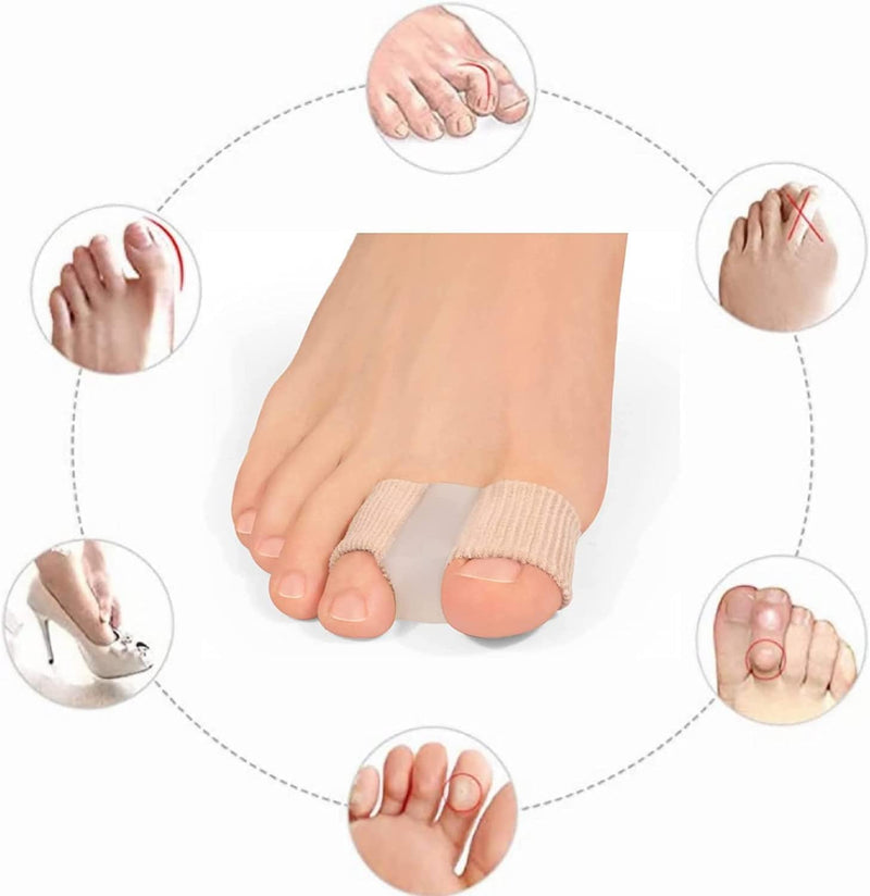 Pack of 2 toe separators bunion for hallux valgus correction with 2 foot straps, gel toe spacer for bunion pain and overlapping toes hammer toe - NewNest Australia
