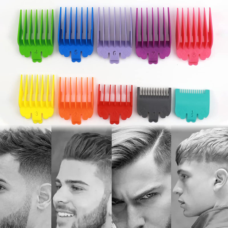 YUTOU Slide-on combs for clippers, 10 pieces hair clipper guide limit comb set - 1.5 mm to 25 mm hair trimmer attachments for choice hair clippers/trimmers for hairdresser salon tools - NewNest Australia