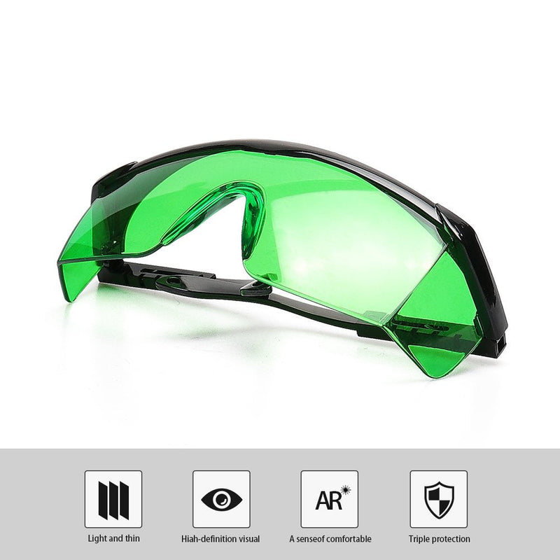 Huepar Gl01G Green Laser Light Glasses - Green Laser Glasses For Green Beam Cross Line Lasers, Rotary Lasers And Multi-Line Lasers - To Improve The Visibility Of The Green Beam (Includes Protective Box) - NewNest Australia