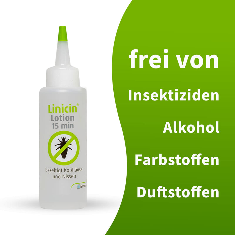 Linicin Lotion (100 ml) - lice treatment for the treatment of head lice, without a lice comb | Gentle on the scalp - NewNest Australia