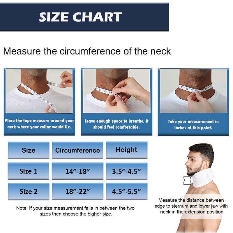 Wonder Care Cervical Collar for Neck Pain Soft Neck Support Brace for Spondylitis Neck Pain Relief for Men & Women Grey(Medium: 3.5"-4") M(3.5"-4") - NewNest Australia