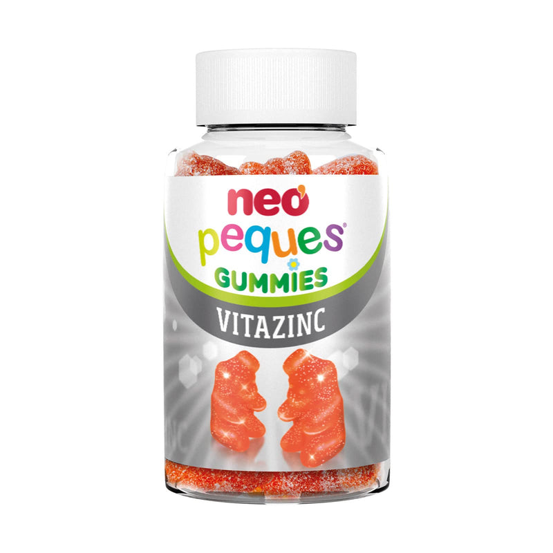 Neo Peques - Multivitamin Gummy Bears For Children - 30 Increments (1 Month) - 100% Natural Ingredients - Gummies With 6 Essential Vitamins And Zinc For The Immune System - Strawberry Flavor - NewNest Australia