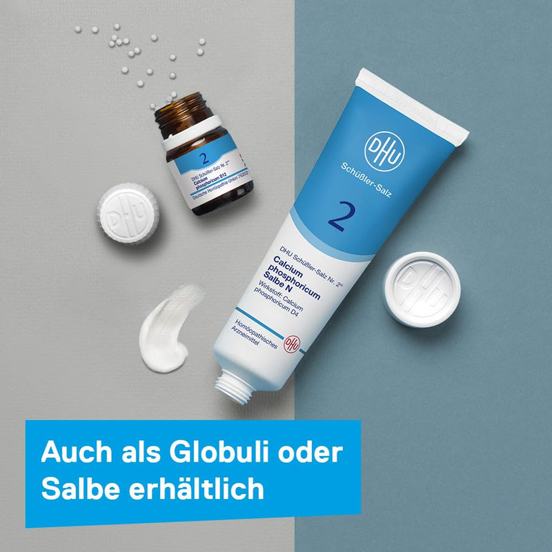 DHU Schüßler Salt No. 2 Calcium phosphoricum D12 - The mineral salt for bones and teeth - the original - environmentally friendly in a medicine jar, 200 tablets - NewNest Australia