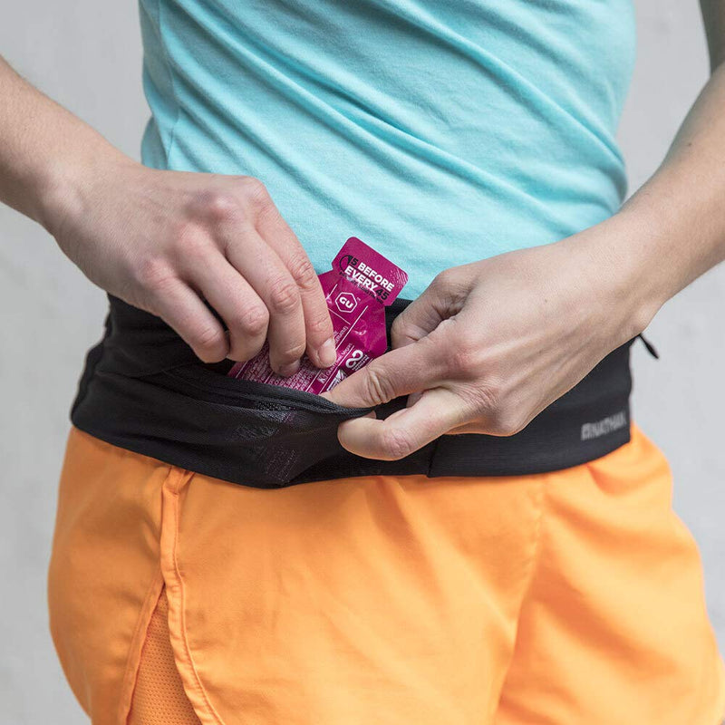 Nathan Running Belt – The Zipster Lite – Waist Pack with 2 Zippers. Bounce Free Pouch / Lightweight / Runners Fanny Pack. Fits all iPhones, Android, Samsung. For Men and Women. Small Black - NewNest Australia