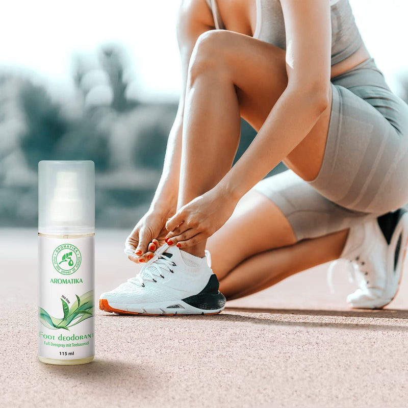 Foot Spray With 100% Natural Tea Tree Oil And Peppermint Fragrance - Foot Deodorant 115 Ml - Foot Deodorant Spray For Foot Care And Against Foot Odor - Foot Spray - NewNest Australia
