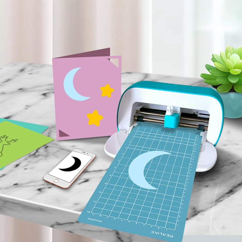 REALIKE LightGrip Cutting Mat for Cricut Joy(4.5x12 inch, 3Mats), Blue Light Grip Adhesive Cutting mats for Cricut Joy Accessories 4.5" x 12" Blue 3 Mats - NewNest Australia