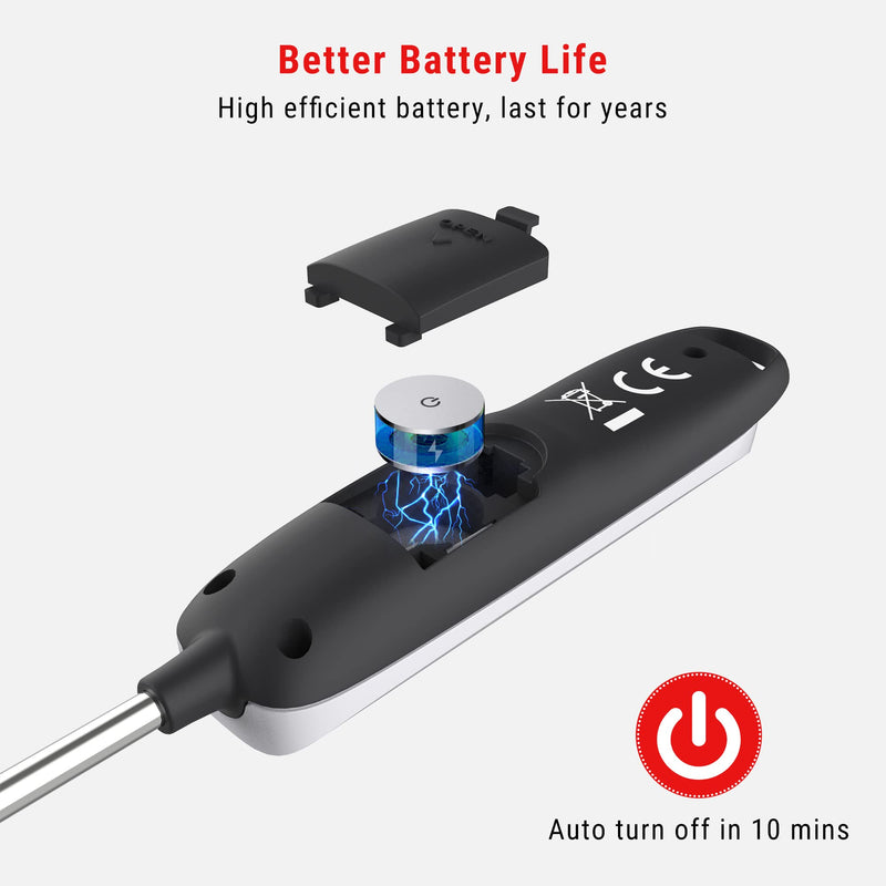 TempPro by ThermoPro Digital Meat Thermometer Instant Read Cooking Food Thermometer with Long Probe for BBQ Grill Smoker Oven Deep Fry Candy Kitchen Thermometer, Silver - NewNest Australia