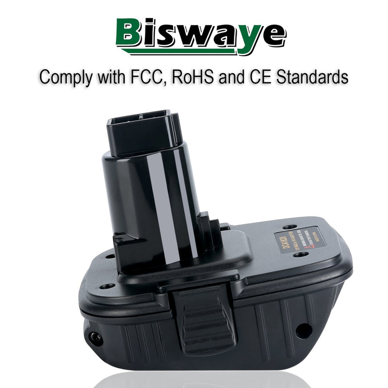 Biswaye 20V Battery Adapter DCA1820 for Dewalt 18V Tools, Convert Dewalt 20V Lithium Battery DCB205 DCB207 for Dewalt 18V NiCad & NiMh Battery Tools DC9096 DW9096 DC9098 DC9099 DW9099 - NewNest Australia