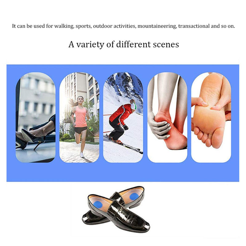 kuou 2 Pairs Silicone Gel Heel Cups, 3.8 inch Insert Heel Lift Shoe Insole Gel Heel Pads for Bone Spurs Pain Relief Protectors of Your Sore or Bruised Feet Best Insole Gels Treatment (M) Small - NewNest Australia