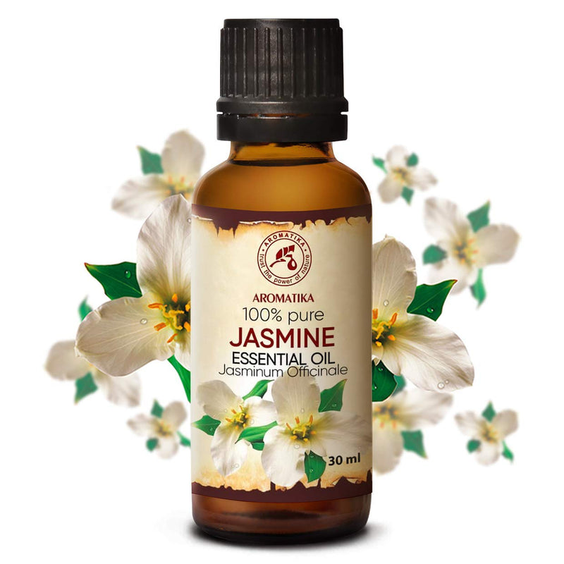 Jasmine Oil 30 Ml - Jasminum Officinal - Natural Pure Essential Jasmine Oil For Beauty - Aromatherapy - Oil Burner - Diffuser - Sauna - Room Fragrance - Body Care - NewNest Australia