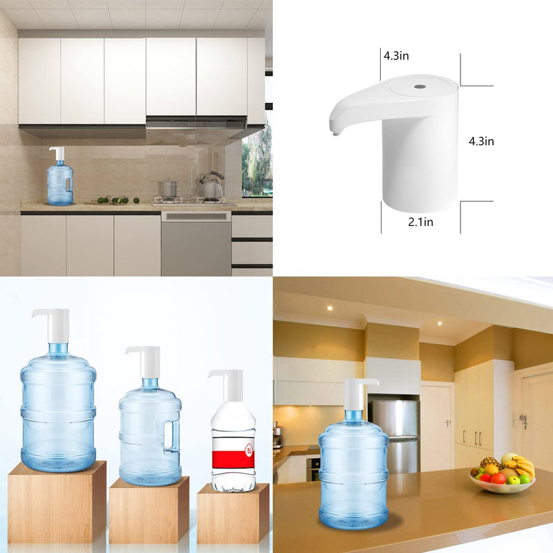 Electric Water Bottle Pump, Water Bottle Dispenser,USB Charging Drinking Water Dispenser, Universal Water Pump for 5 Gallon Water Jugs Bottles, Portable Water Dispenser for Home Camping - NewNest Australia