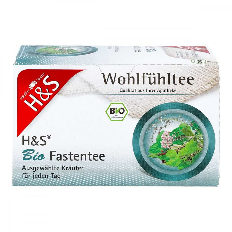 H&S organic fasting tea filter bags, 20X1.5 g - NewNest Australia