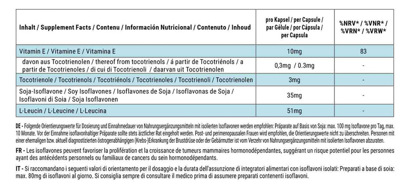 Soy isoflavones 35mg - 60 capsules - high dosage and vegan - made from standardized soybean extract | Quality from Germany from ViVe Supplements - NewNest Australia