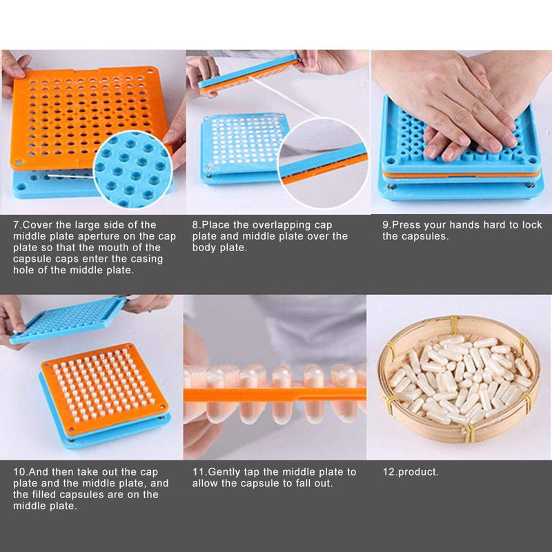 100 Holes Capsule Filler, 00# Capsule Filling Device For Filling Capsules Capsule Filling Machine Capsule Holder Manual Capsules Filling Machine, For Powder Cosmetic Capsule Vitamins (Without Powder Baffle) - NewNest Australia