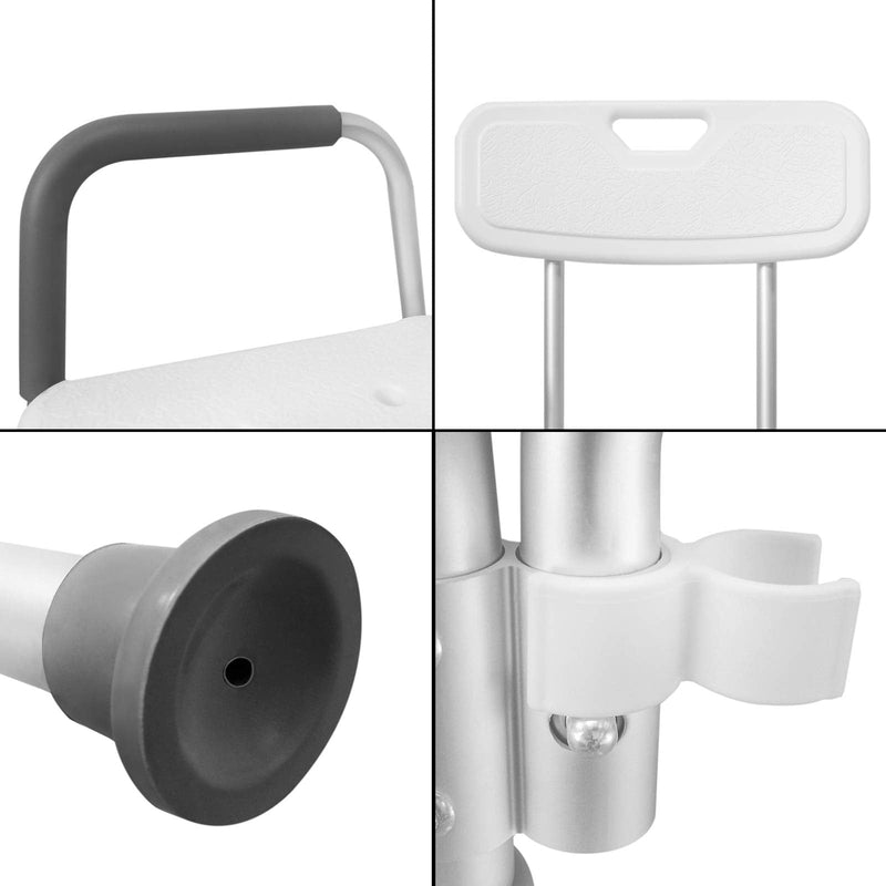 Hengmei Aluminum Height-Adjustable Bathroom Stool, Shower Aid, Shower Seat for Professional Care - NewNest Australia