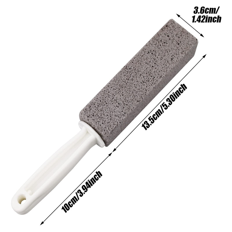 Pumice Cleaning Stone, with Handle Toilet Bowl Ring Cleaner Pumice Stone Sticks, Hard Water Ring Stains Remover Pumice Stone Sticks Brushes for Kitchen Bath Pool Household Cleaning(2 Pack) - NewNest Australia