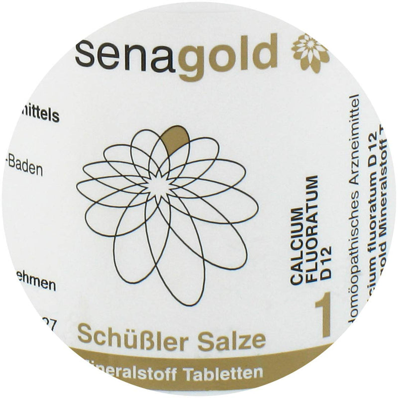 Schüßler Salt No. 1 - Calcium fluoratum D12 | tablets | gluten-free (400 pieces) 400 pieces (pack of 1) - NewNest Australia