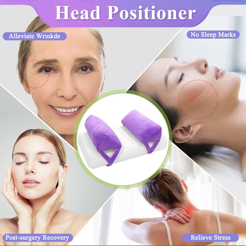 Anti-Aging Pillow For Women, Anti-Wrinkle Face Beauty Pillow, Head Stabilizer, Back Sleep Training Pillow, Face Up Head Positioning, Wrinkle Prevention For Face, Post Surgery - NewNest Australia