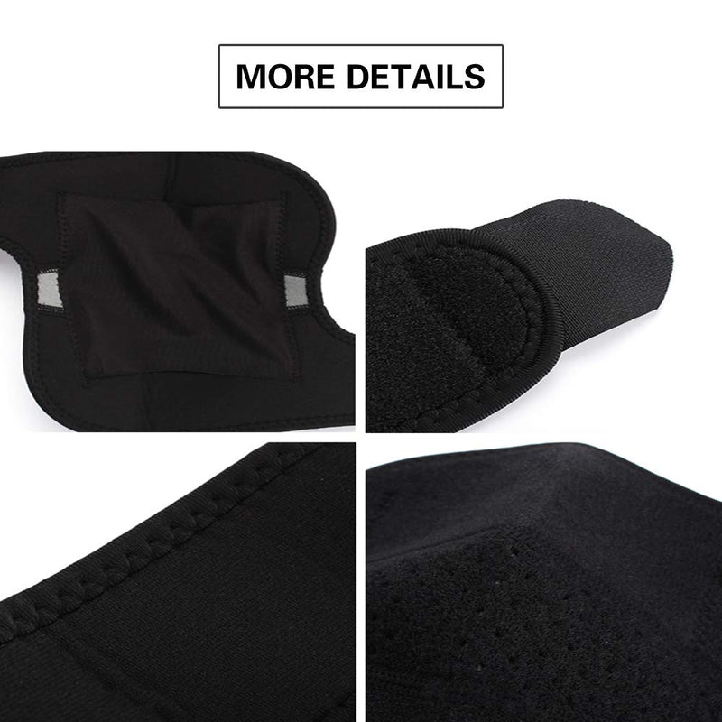 Hually Elbow Support, Adjustable Neoprene Elbow Support Brace with Dual-Spring Stabiliser, Elbow Strap for Golfers Elbow, Tennis Elbow, Arthritis, Sports Injury Pain Relief and Provides Support - NewNest Australia